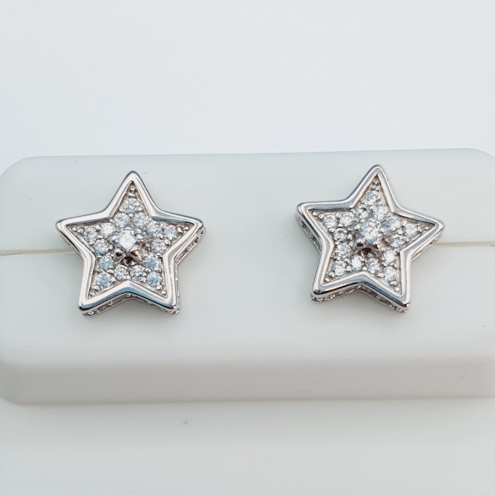 "925 Sterling Silver Cubic Zirconia Earrings, U19254834